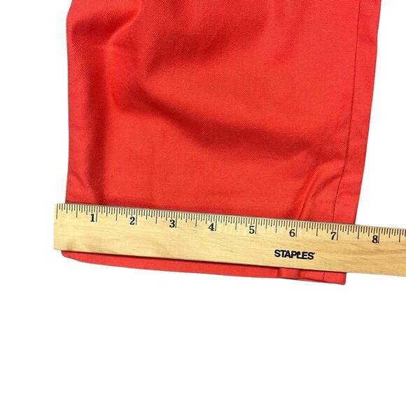 Banana Republic Womens Size 8 Coral Salmon Flat Front Chino Casual Cotton Pants - Picture 8 of 10